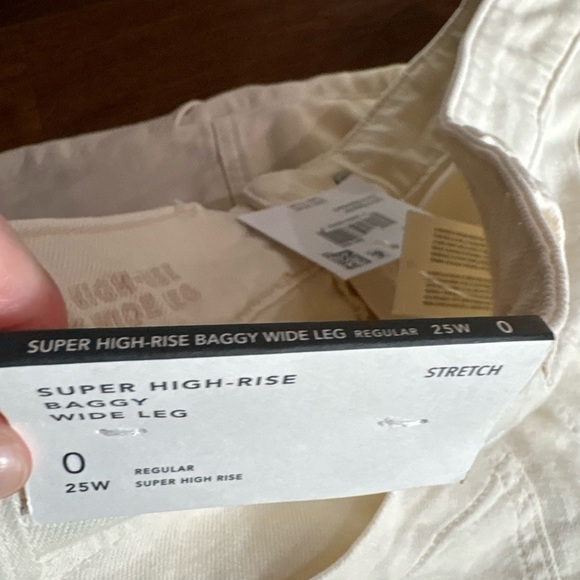 NWT American Eagle Outfitters Super High-Rise Baggy Wide Leg STRETCH 25W - Picture 4 of 5